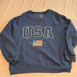 Zoe + Liv Navy USA Women’s Sweater XXL